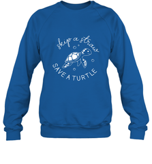 Skip A Straw Save A Turtle Shirt Save The Turtles Crewneck Sweatshirt Crewneck Sweatshirt - belovedtshirt