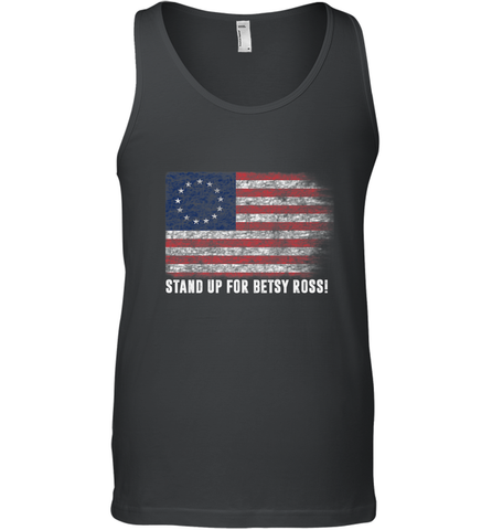 Patriotic 1776 Tee Respect the Flag Stand up for Betsy Ross Men's Tank Top Men's Tank Top / Black / XS Men's Tank Top - belovedtshirt