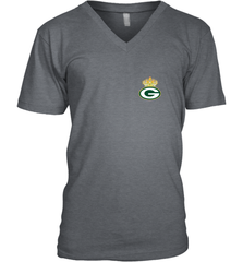 NFL Green Bay Packers Logo Champion Crown 1 Men's V-Neck Men's V-Neck - belovedtshirt