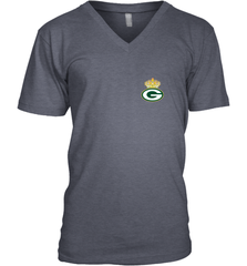 NFL Green Bay Packers Logo Champion Crown 1 Men's V-Neck Men's V-Neck - belovedtshirt