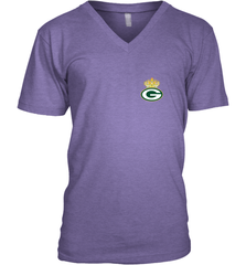 NFL Green Bay Packers Logo Champion Crown 1 Men's V-Neck Men's V-Neck - belovedtshirt