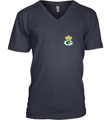 NFL Green Bay Packers Logo Champion Crown 1 Men's V-Neck Men's V-Neck - belovedtshirt