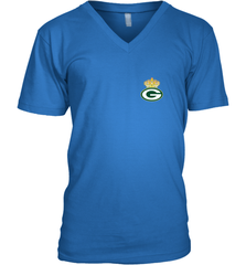 NFL Green Bay Packers Logo Champion Crown 1 Men's V-Neck Men's V-Neck - belovedtshirt