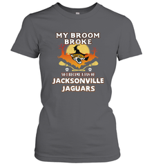 Broom Broke So I Became A Fan of Jacksonville Jaguars NFL Halloween Costume Women's T-Shirt Women's T-Shirt - belovedtshirt