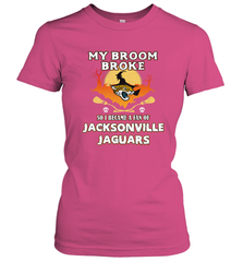 Broom Broke So I Became A Fan of Jacksonville Jaguars NFL Halloween Costume Women's T-Shirt Women's T-Shirt - belovedtshirt