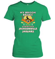 Broom Broke So I Became A Fan of Jacksonville Jaguars NFL Halloween Costume Women's T-Shirt Women's T-Shirt - belovedtshirt