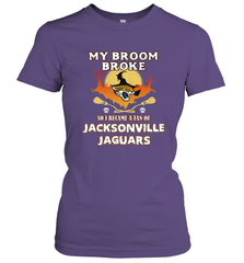 Broom Broke So I Became A Fan of Jacksonville Jaguars NFL Halloween Costume Women's T-Shirt Women's T-Shirt - belovedtshirt
