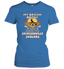 Broom Broke So I Became A Fan of Jacksonville Jaguars NFL Halloween Costume Women's T-Shirt Women's T-Shirt - belovedtshirt