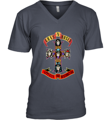 Guns N' Roses Classic Cross Logo Men's V-Neck Men's V-Neck - belovedtshirt
