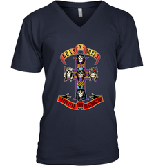 Guns N' Roses Classic Cross Logo Men's V-Neck Men's V-Neck - belovedtshirt