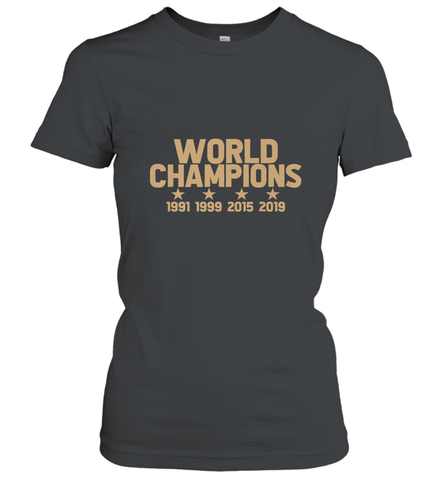 Us women's soccer team win world champions 4 four title 2019 Women's T-Shirt Women's T-Shirt / Black / S Women's T-Shirt - belovedtshirt