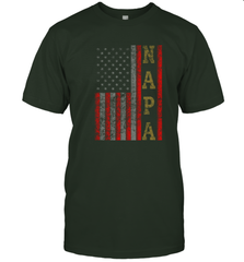 Cool Patriotic Napa US Flag Men's T-Shirt Men's T-Shirt - belovedtshirt