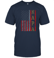 Cool Patriotic Napa US Flag Men's T-Shirt Men's T-Shirt - belovedtshirt