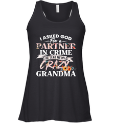 Crazy Grandma design Women's Racerback Tank Women's Racerback Tank - belovedtshirt