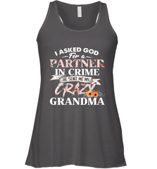 Crazy Grandma design Women's Racerback Tank Women's Racerback Tank - belovedtshirt