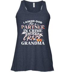 Crazy Grandma design Women's Racerback Tank Women's Racerback Tank - belovedtshirt