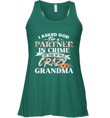Crazy Grandma design Women's Racerback Tank Women's Racerback Tank - belovedtshirt