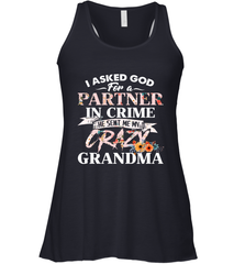 Crazy Grandma design Women's Racerback Tank Women's Racerback Tank - belovedtshirt