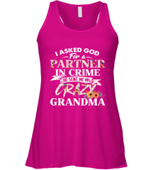 Crazy Grandma design Women's Racerback Tank Women's Racerback Tank - belovedtshirt