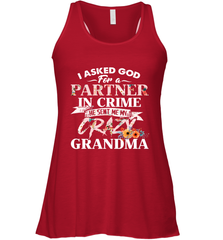 Crazy Grandma design Women's Racerback Tank Women's Racerback Tank - belovedtshirt