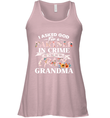 Crazy Grandma design Women's Racerback Tank Women's Racerback Tank - belovedtshirt