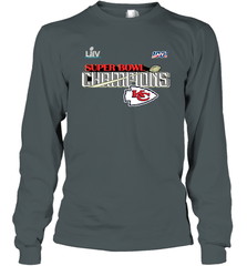 Youth Kansas City Chiefs NFL Pro Line by Fanatics Super Bowl LIV Champions Trophy Long Sleeve T-Shirt Long Sleeve T-Shirt - belovedtshirt