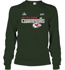 Youth Kansas City Chiefs NFL Pro Line by Fanatics Super Bowl LIV Champions Trophy Long Sleeve T-Shirt Long Sleeve T-Shirt - belovedtshirt