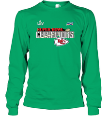 Youth Kansas City Chiefs NFL Pro Line by Fanatics Super Bowl LIV Champions Trophy Long Sleeve T-Shirt Long Sleeve T-Shirt - belovedtshirt