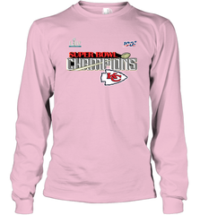 Youth Kansas City Chiefs NFL Pro Line by Fanatics Super Bowl LIV Champions Trophy Long Sleeve T-Shirt Long Sleeve T-Shirt - belovedtshirt