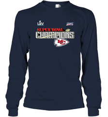 Youth Kansas City Chiefs NFL Pro Line by Fanatics Super Bowl LIV Champions Trophy Long Sleeve T-Shirt Long Sleeve T-Shirt - belovedtshirt