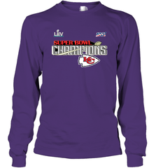 Youth Kansas City Chiefs NFL Pro Line by Fanatics Super Bowl LIV Champions Trophy Long Sleeve T-Shirt Long Sleeve T-Shirt - belovedtshirt