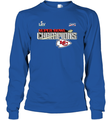 Youth Kansas City Chiefs NFL Pro Line by Fanatics Super Bowl LIV Champions Trophy Long Sleeve T-Shirt Long Sleeve T-Shirt - belovedtshirt