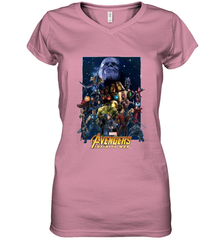 Marvel Avengers Infinity War Neon Team 2 Women's V-Neck T-Shirt Women's V-Neck T-Shirt - belovedtshirt