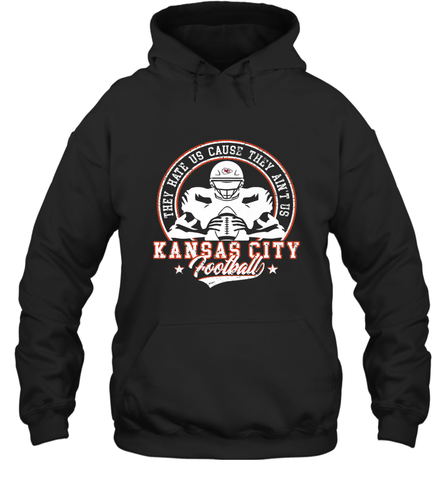 Vintage NFL Kansas City Football Logo Hooded Sweatshirt Hooded Sweatshirt / Black / S Hooded Sweatshirt - belovedtshirt