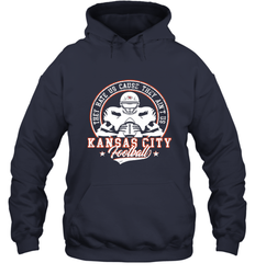 Vintage NFL Kansas City Football Logo Hooded Sweatshirt