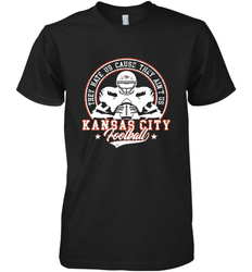 Vintage NFL Kansas City Football Logo Men's Premium T-Shirt