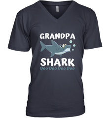 Grandpa Shark Family Shark Men's V-Neck Men's V-Neck - belovedtshirt