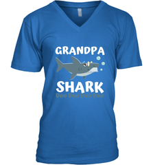 Grandpa Shark Family Shark Men's V-Neck Men's V-Neck - belovedtshirt