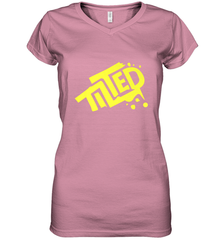 Fortnite Tilted (Yellow Logo) Women's V-Neck T-Shirt Women's V-Neck T-Shirt - belovedtshirt