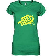 Fortnite Tilted (Yellow Logo) Women's V-Neck T-Shirt Women's V-Neck T-Shirt - belovedtshirt