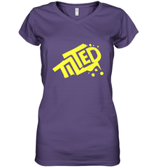 Fortnite Tilted (Yellow Logo) Women's V-Neck T-Shirt Women's V-Neck T-Shirt - belovedtshirt