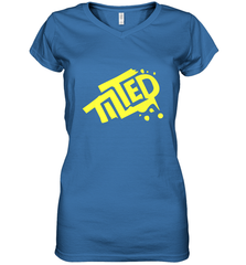 Fortnite Tilted (Yellow Logo) Women's V-Neck T-Shirt Women's V-Neck T-Shirt - belovedtshirt