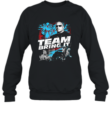 WWE The Rock Team Bring It Crewneck Sweatshirt Crewneck Sweatshirt - belovedtshirt