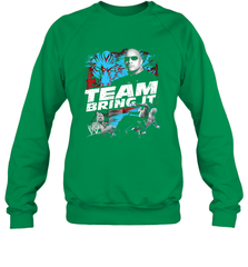 WWE The Rock Team Bring It Crewneck Sweatshirt Crewneck Sweatshirt - belovedtshirt