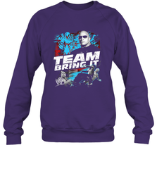 WWE The Rock Team Bring It Crewneck Sweatshirt Crewneck Sweatshirt - belovedtshirt