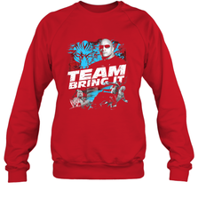 WWE The Rock Team Bring It Crewneck Sweatshirt Crewneck Sweatshirt - belovedtshirt