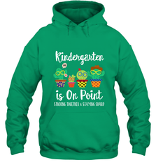 Kindergarten is on point, 1st day of school cactus teacher Hooded Sweatshirt Hooded Sweatshirt - belovedtshirt