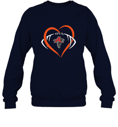 NFLAtlanta Falcons Heart Love Football Crewneck Sweatshirt