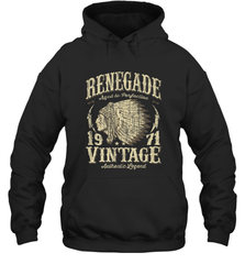 Vintage Made In 1971 T Shirt 47th Birthday Gift Hooded Sweatshirt Hooded Sweatshirt - belovedtshirt