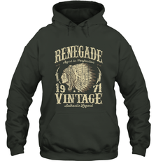Vintage Made In 1971 T Shirt 47th Birthday Gift Hooded Sweatshirt Hooded Sweatshirt - belovedtshirt